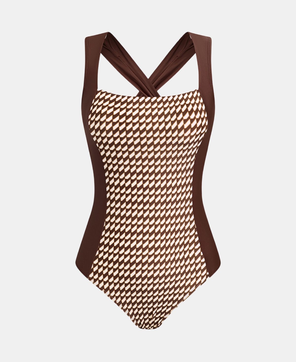 Cupshe Women's Cross-Back Straps One-Piece Swimsuit