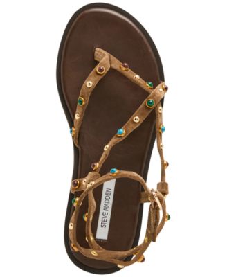 Women's Mathis Embellished Strappy Flat Sandals