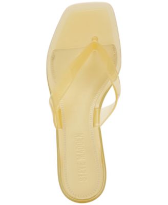 Women's Tracie-J Kitten-Heel Jelly Thong Sandals