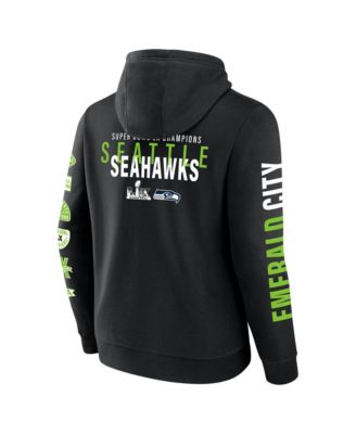 Men's Black Seattle Seahawks Super Bowl LX Champions Four Piece Hoodie