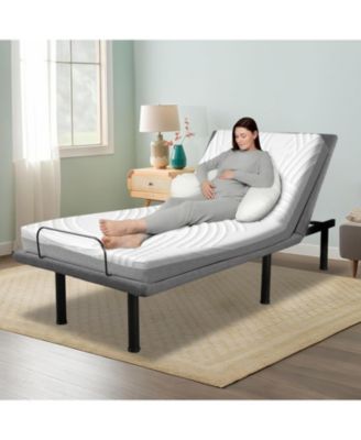 LED Bed Frame with Storage Headboard & Drawers - No Box Spring Needed