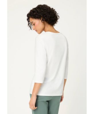 Women's Solid 3/4 Sleeve T-Shirt