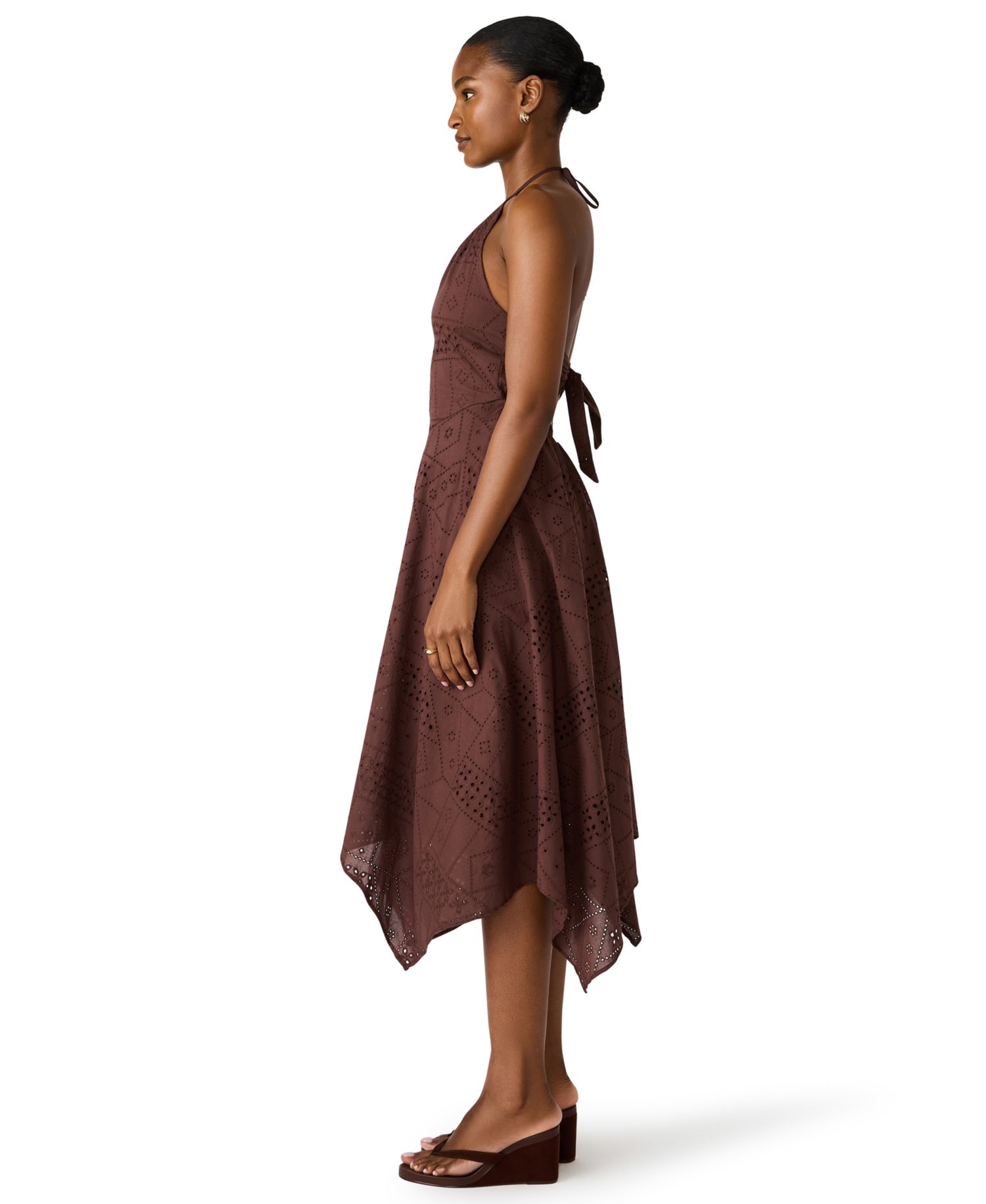 Women's Dalina Halter Neck Eyelet Dress