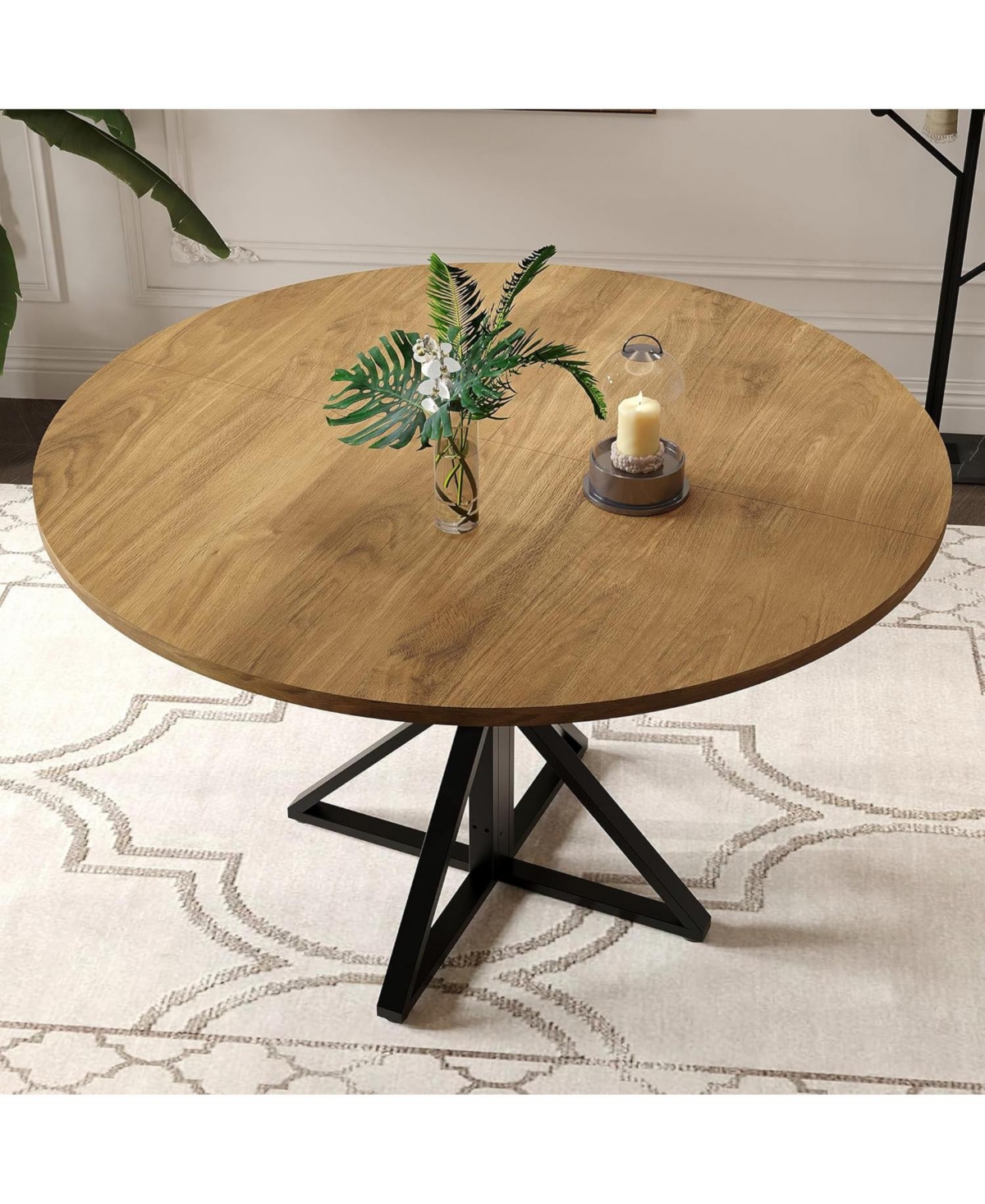 Kitchen Table Round Dining Table for 4 Farmhouse Kitchen Table Circle Dinner Table