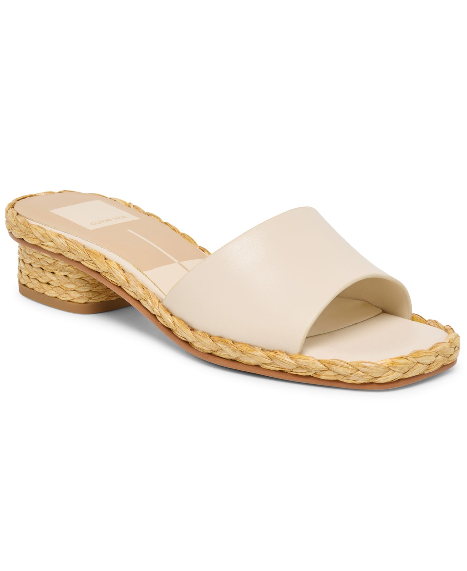 Women's Dixi Slide-Low Raffia Heel Dress Sandals