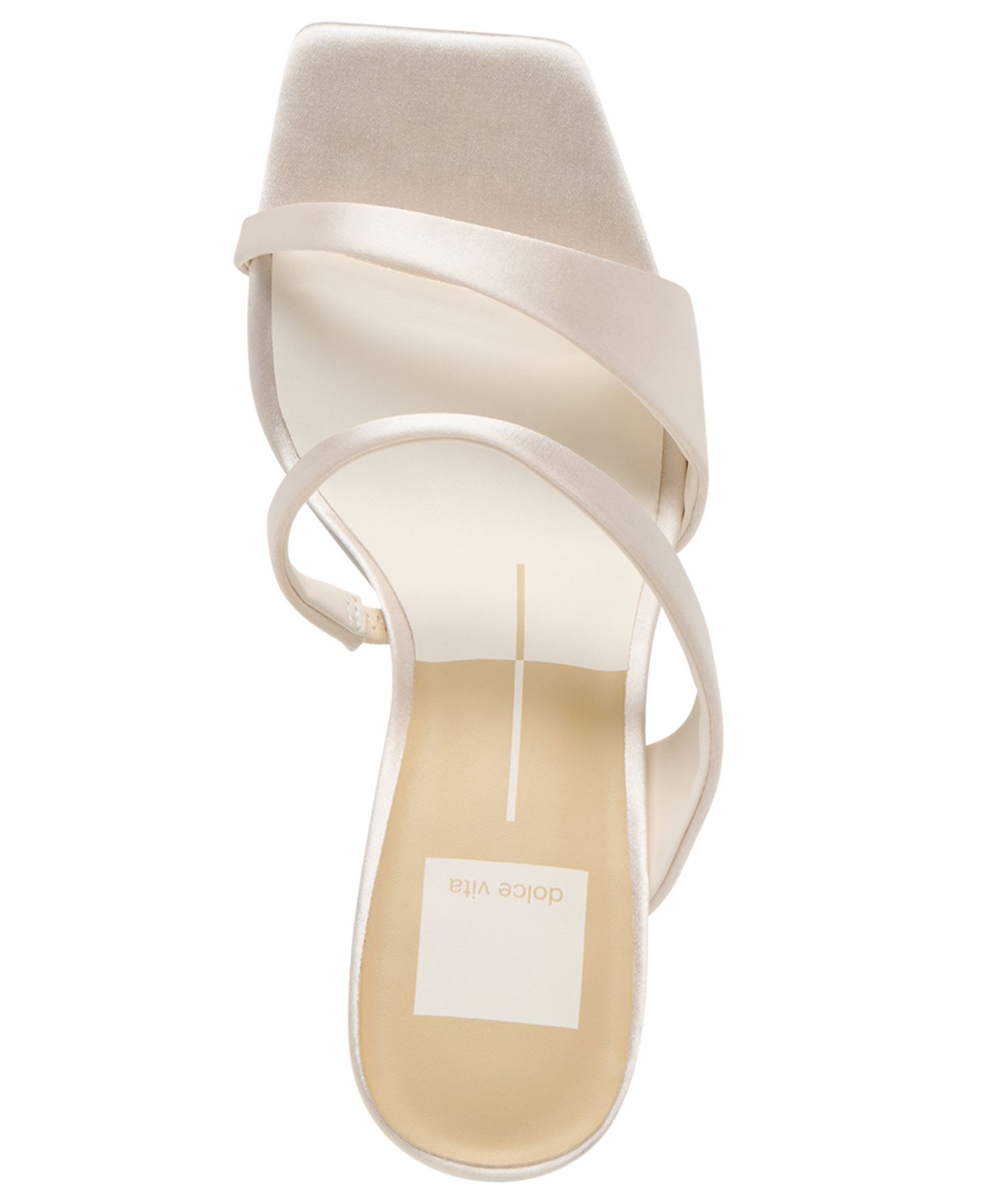 Женские сандалии Dolce Vita Icelyn Strappy Double Band High Heel Dress Sandals, цвет: Слоновая кость атласный — фото 4