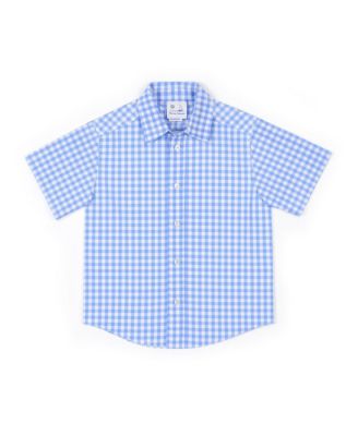 Toddler Boys Gingham Camp Shirt