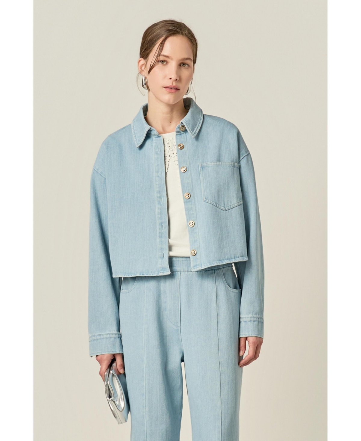 English Factory Women's Denim Shirt