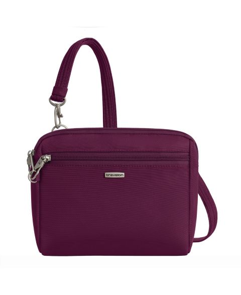 Сумка Travelon Anti-Theft Classic Convertible 8" Crossbody and Waist Pack, цвет: Бордовый