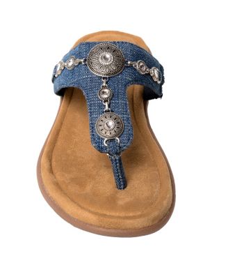 Women's Brecca Embellished Thong Sandals