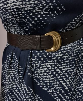 Plus Size Belted Scuba Midi Dress