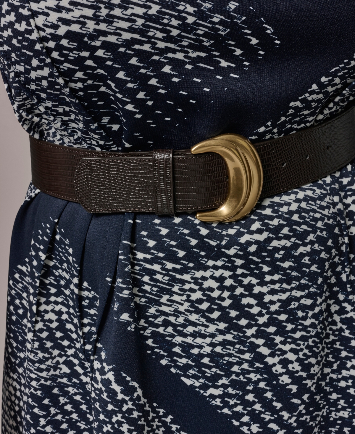 Donna Karan New York Plus Belted Scuba Midi Dress