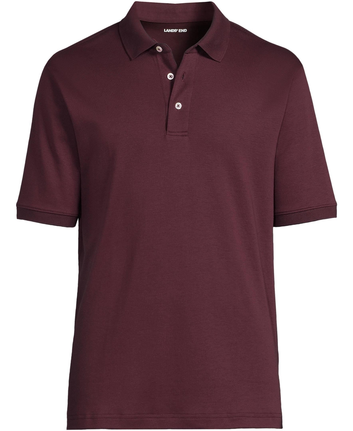 Lands' End Men's Tall Short Sleeve Cotton Supima Polo Shirt