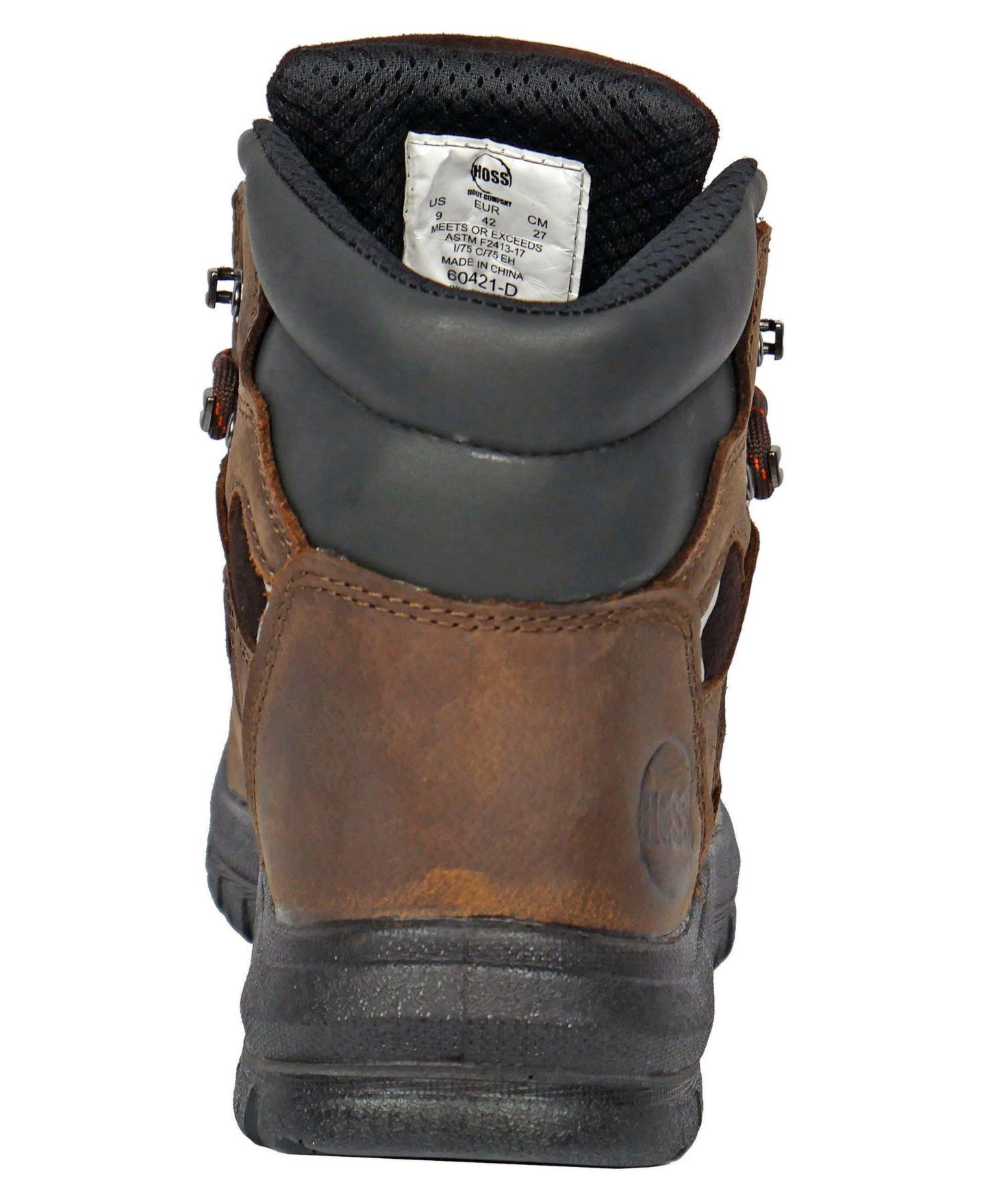 Мужские ботинки Hoss Boot Company Adam 6 Inch Steel Toe Work Boot, цвет: Коричневый — фото 2