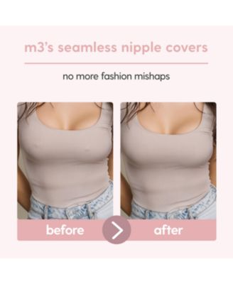 Women's M3 Silicone Multi-Use Nipple Covers Invisible Boob Pasties | Adhesive Breast Petals | Nipple Stickers for Full Coverage | 1 pack