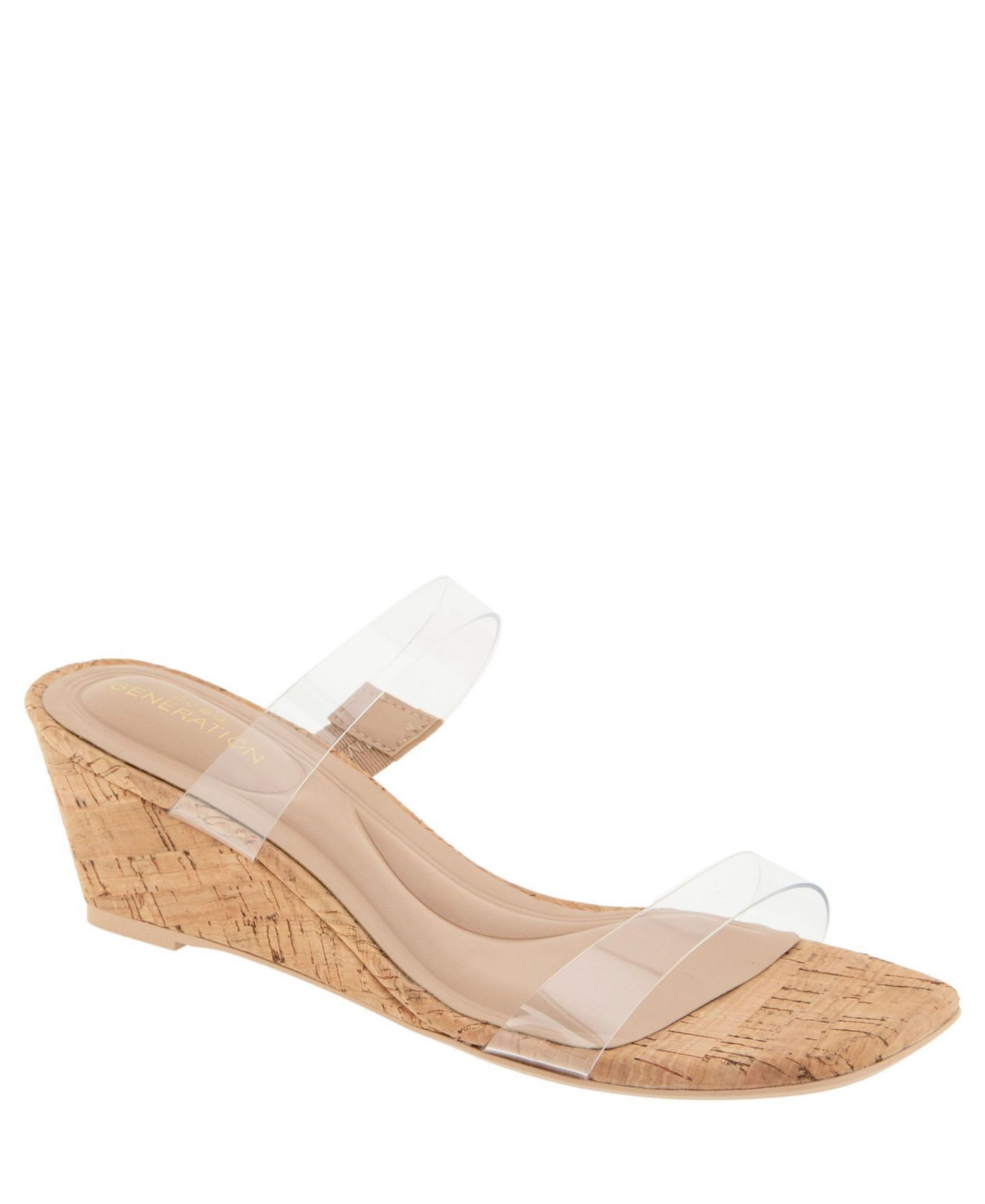 Женские сандалии BCBGeneration Stammie Wedge Sandal, цвет: Lucite — фото 1