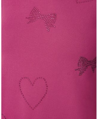 Women's Textured Heart & Bow Knit Top