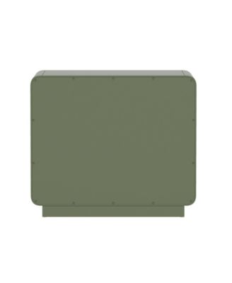 Liora 28" Rubberwood 3-Drawer Nightstand