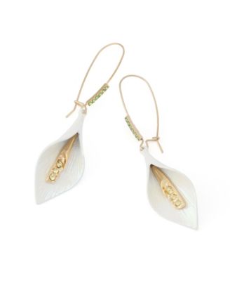 Faux Stone Betsey's Bouquet Calla Lily Dangle Earrings