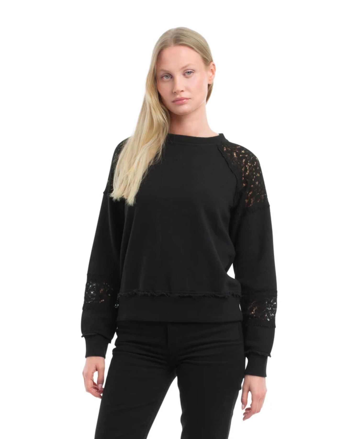 Women's Lace Details Sweatshirt