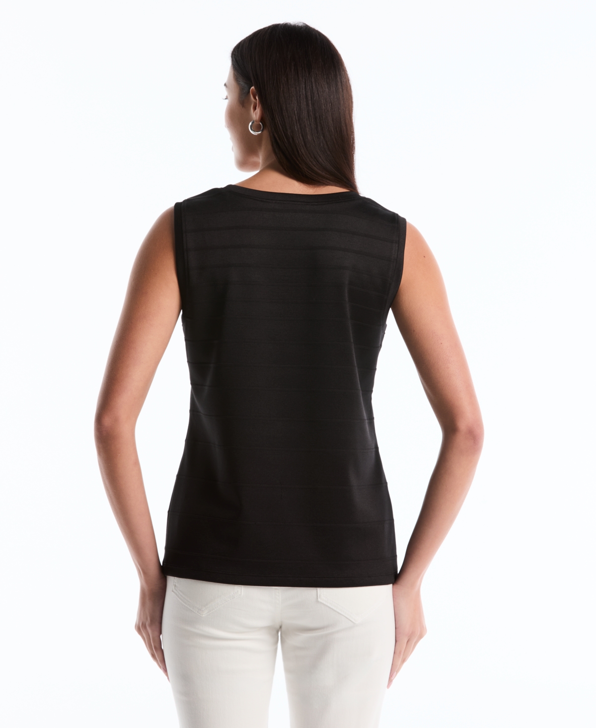 Rafaella Petite Ottoman Knit Sleeveless Top