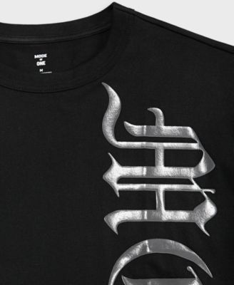 Men's Cotton Metallic-Graphic Relaxed T-Shirt