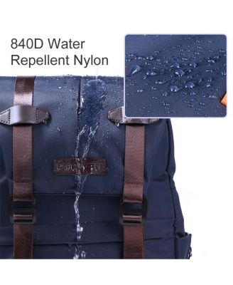 Multi-Functional Waterproof Camera Travel Backpack with Tripod Holder and Laptop Compartment, Large, Blue