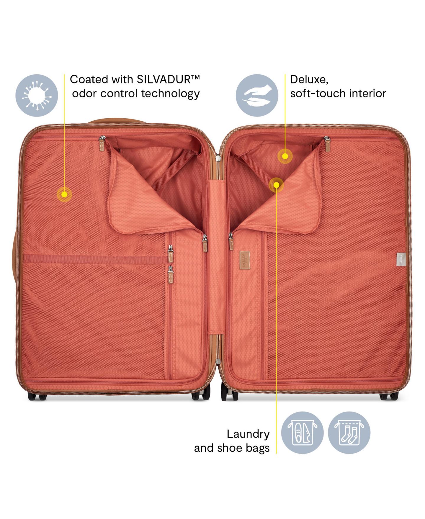 Чемодан Delsey Paris Delsey Chatelet Air 2.0 Extra Large Check-in Spinner, цвет: Ангора — фото 3