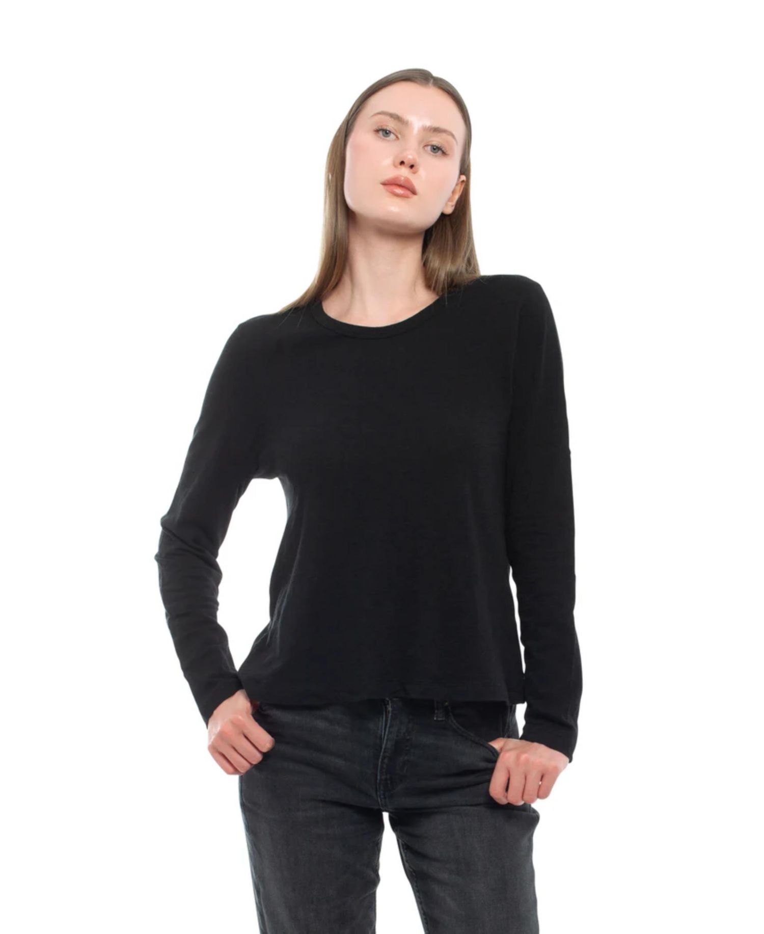 Women's Clothing Baby Fit Long Sleeve Tee