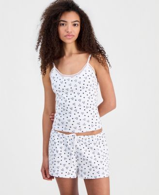 Juniors' Lace-Trim Loungewear Camisole