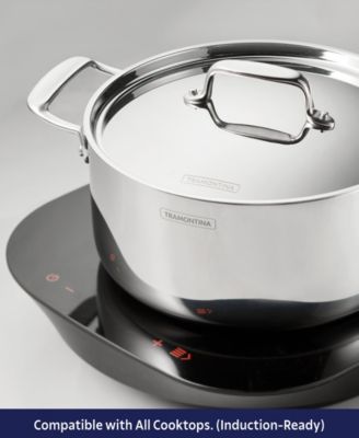 Utsava Tri-Ply Clad Stainless Steel 6.5-Quart Covered Casserole