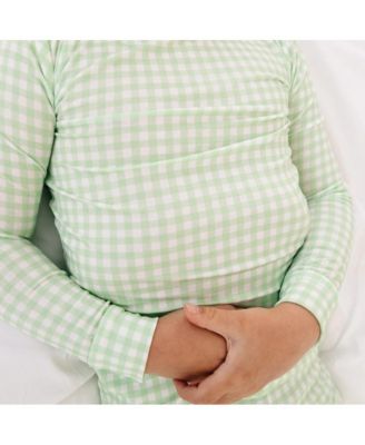 Baby Boys Pistachio Gingham Pajama Set