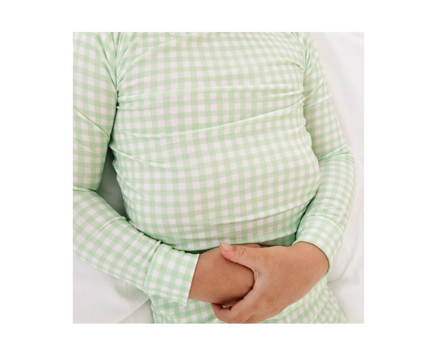 Baby Boys Pistachio Gingham Pajama Set