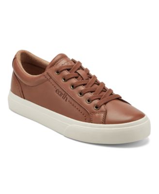Women's Dailey Leather Low Profile Lace-Up Sneakers