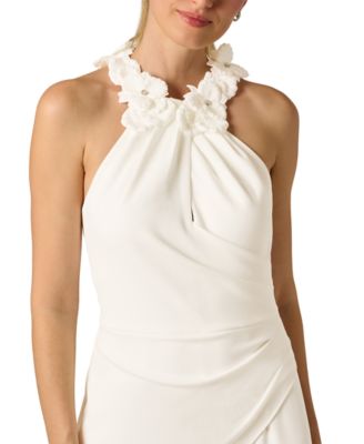 Women's Rosette Halter Neck Jumpsuit