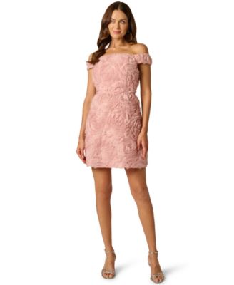 Women's Off-The-Shoulder Soutache Short Dress