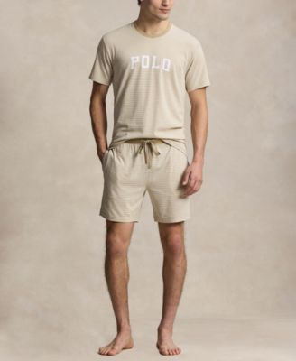 Men's Ribbed Drawstring Pajama Shorts