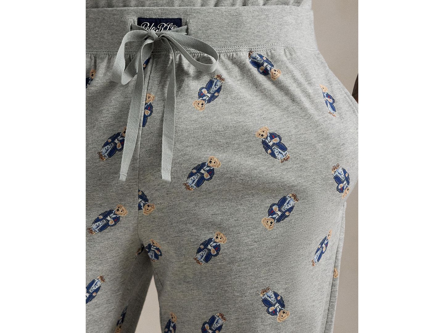 Пижамный комплект для мужчин, 2 предмета — Polo Ralph Lauren, цвет: Меланжевый — фото 3