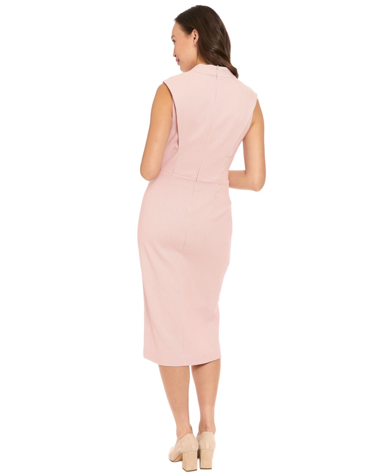 Women's V-Neck Pleated Dress