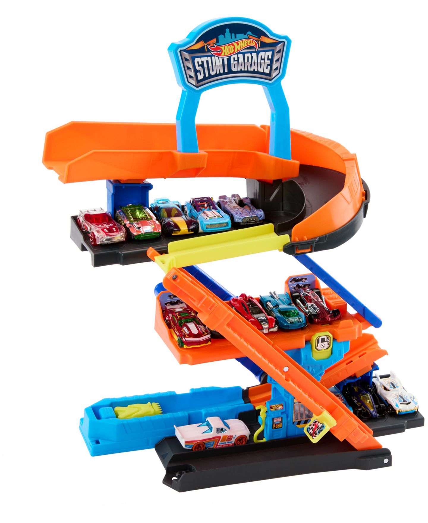 Детский игровой набор Hot Wheels City Transforming Stunt Garage Playset — фото 2