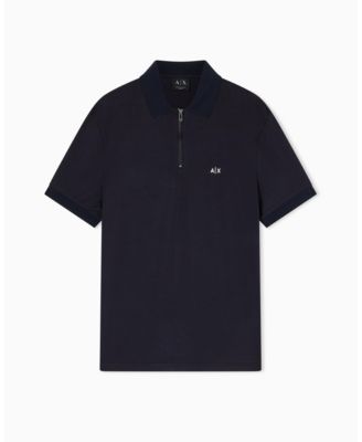 Men's Short Sleeve Zipper Polo Shirt