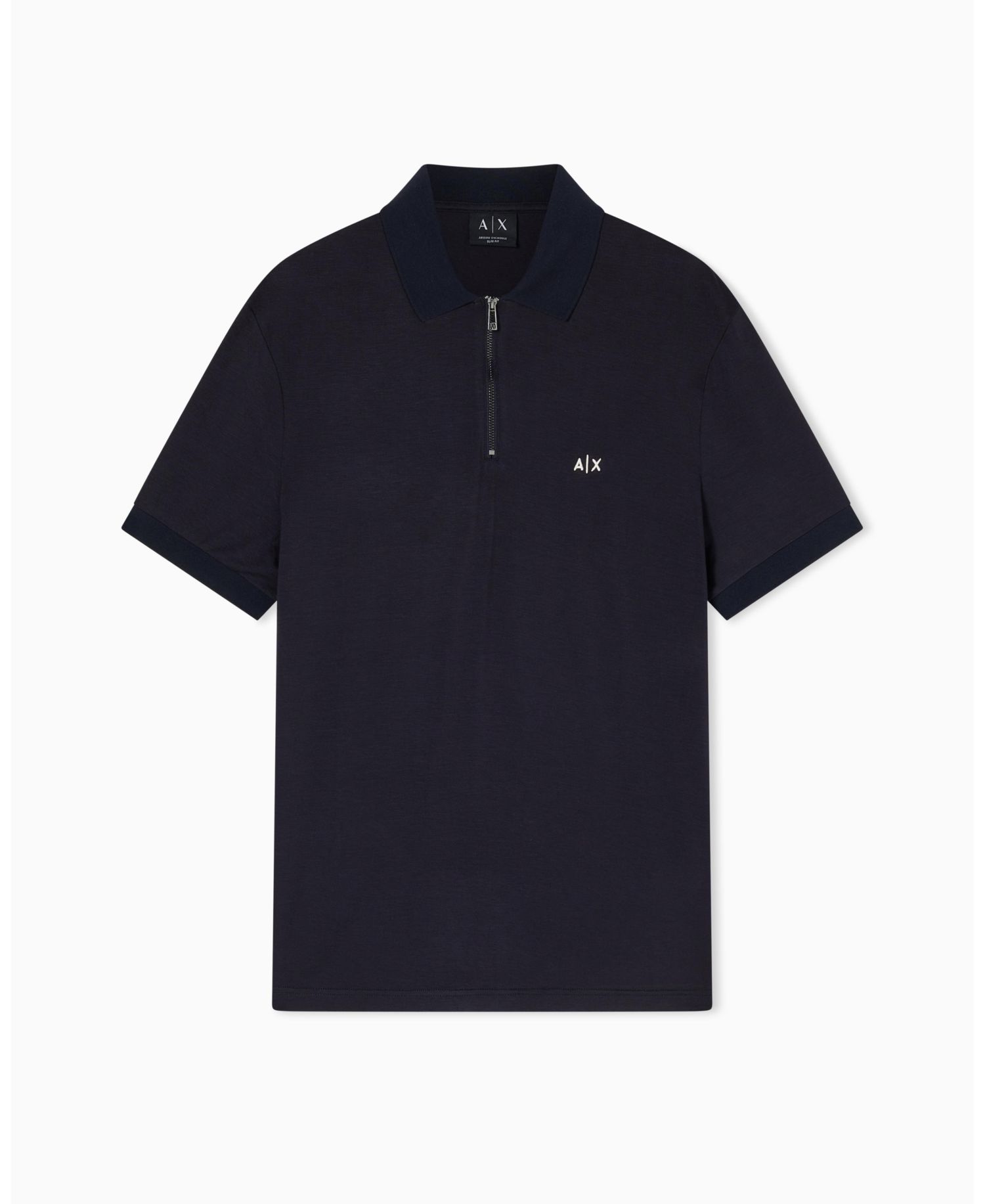 Men's Short Sleeve Zipper Polo Shirt