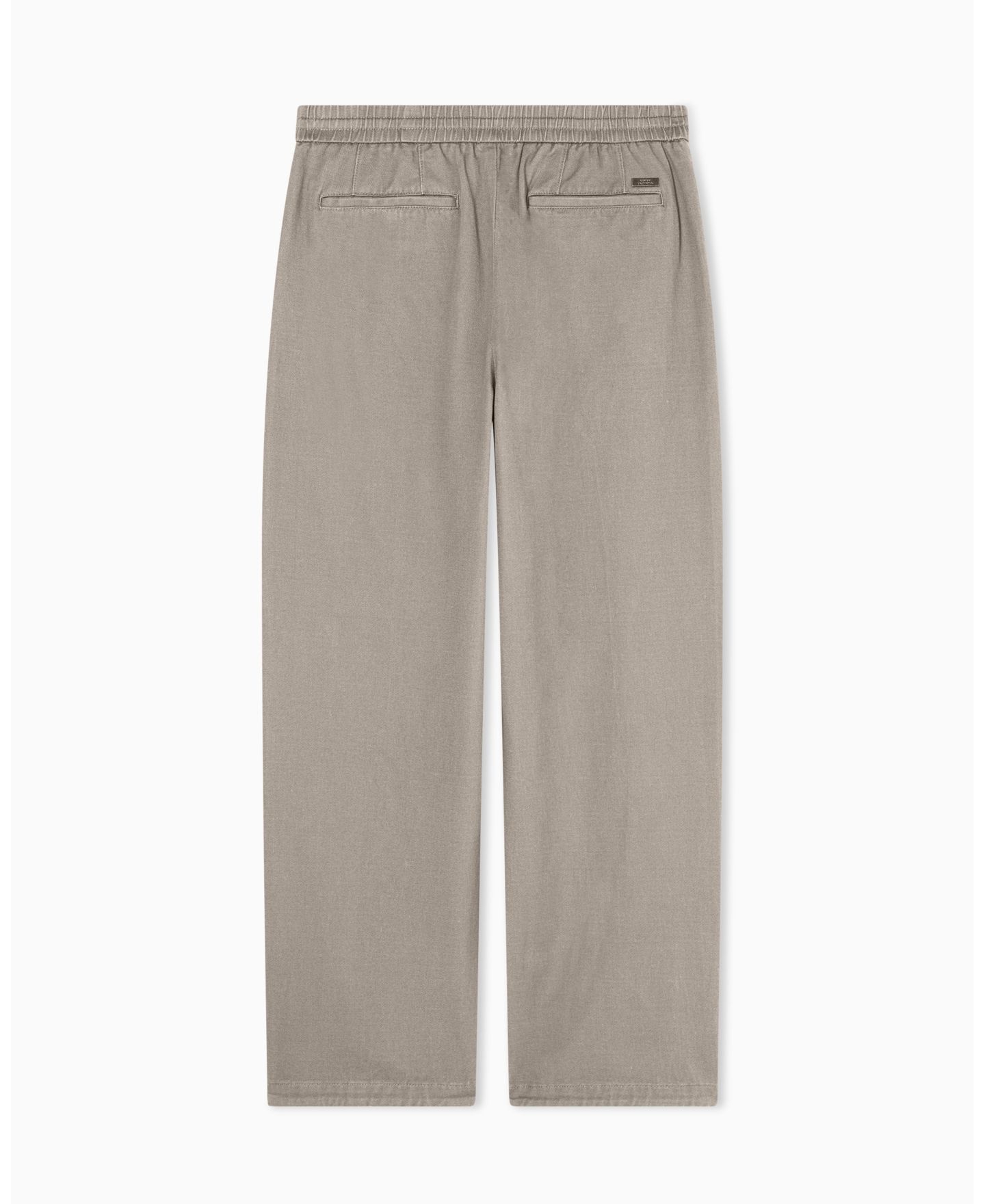 Мужские брюки A|X Armani Exchange Ibiza X Cotton Twill Pleat Trouser, цвет: Бежевый — фото 3