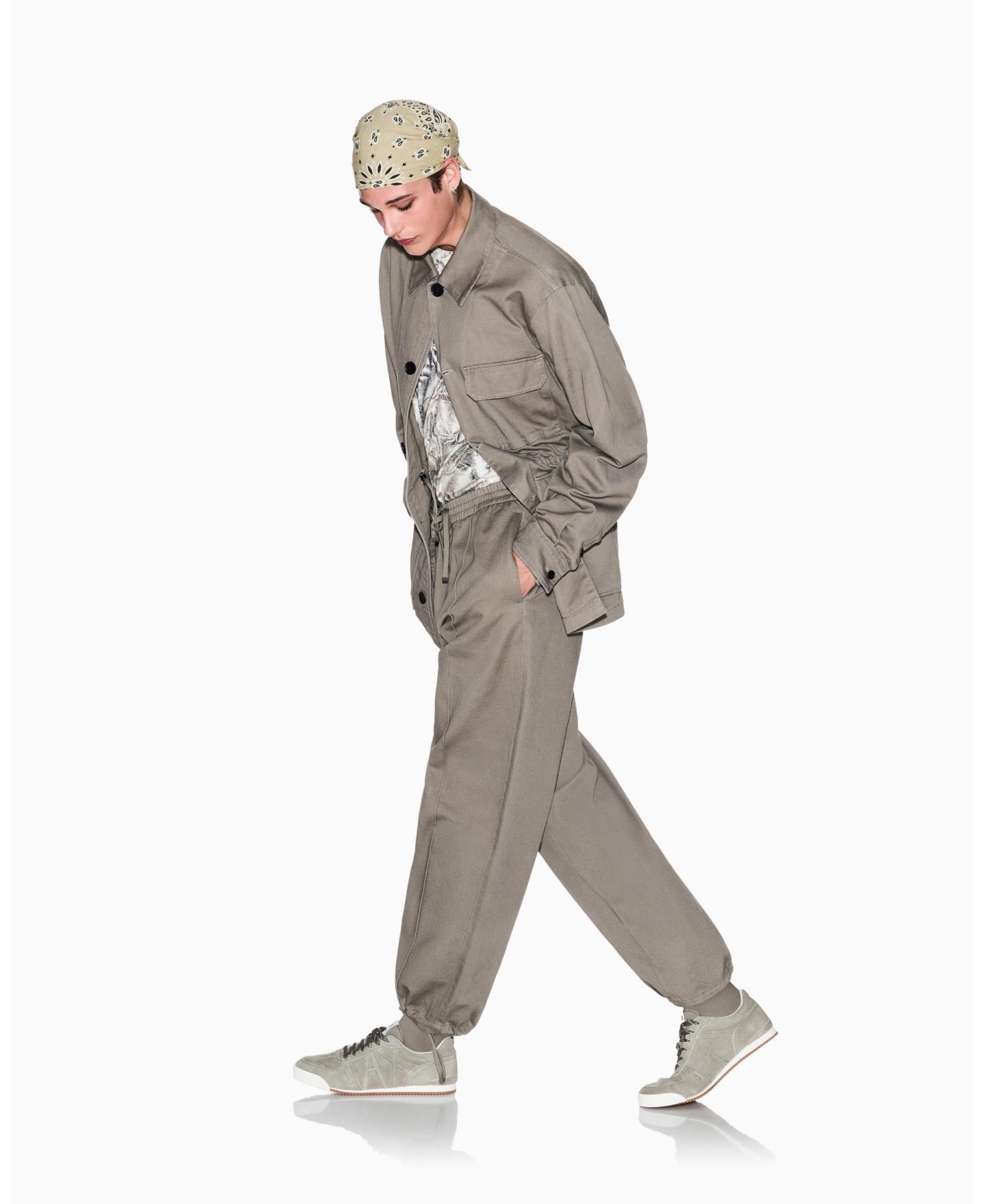 Мужской пиджак A|X Armani Exchange Ibiza X Twill Sport Coat, цвет: Бежевый — фото 2