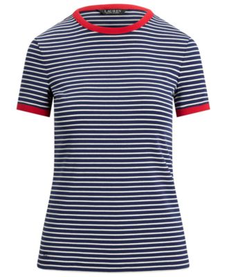 Petite Alli Striped Crewneck T-Shirt