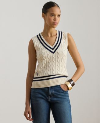 Petite V-Neck Sweater Vest