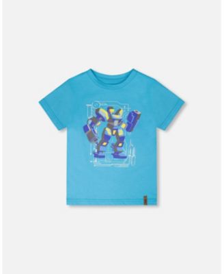 Toddler Boys Cotton Jersey T-Shirt with Print - Toddler|Child