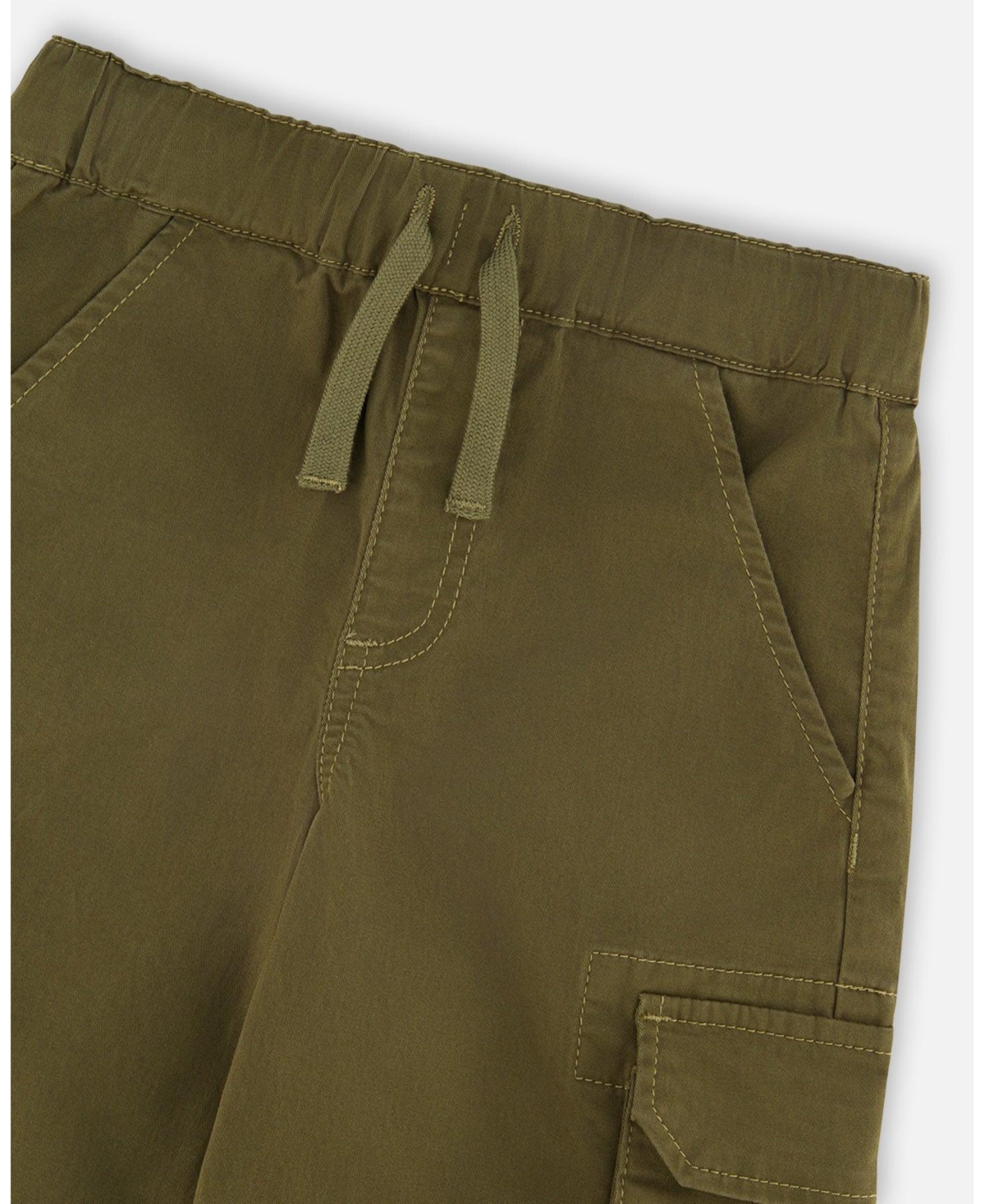 Deux par Big Boys Stretch Twill Bermuda with Cargo Pockets