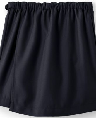 Big Girls School Uniform Solid A Line Tab Skort
