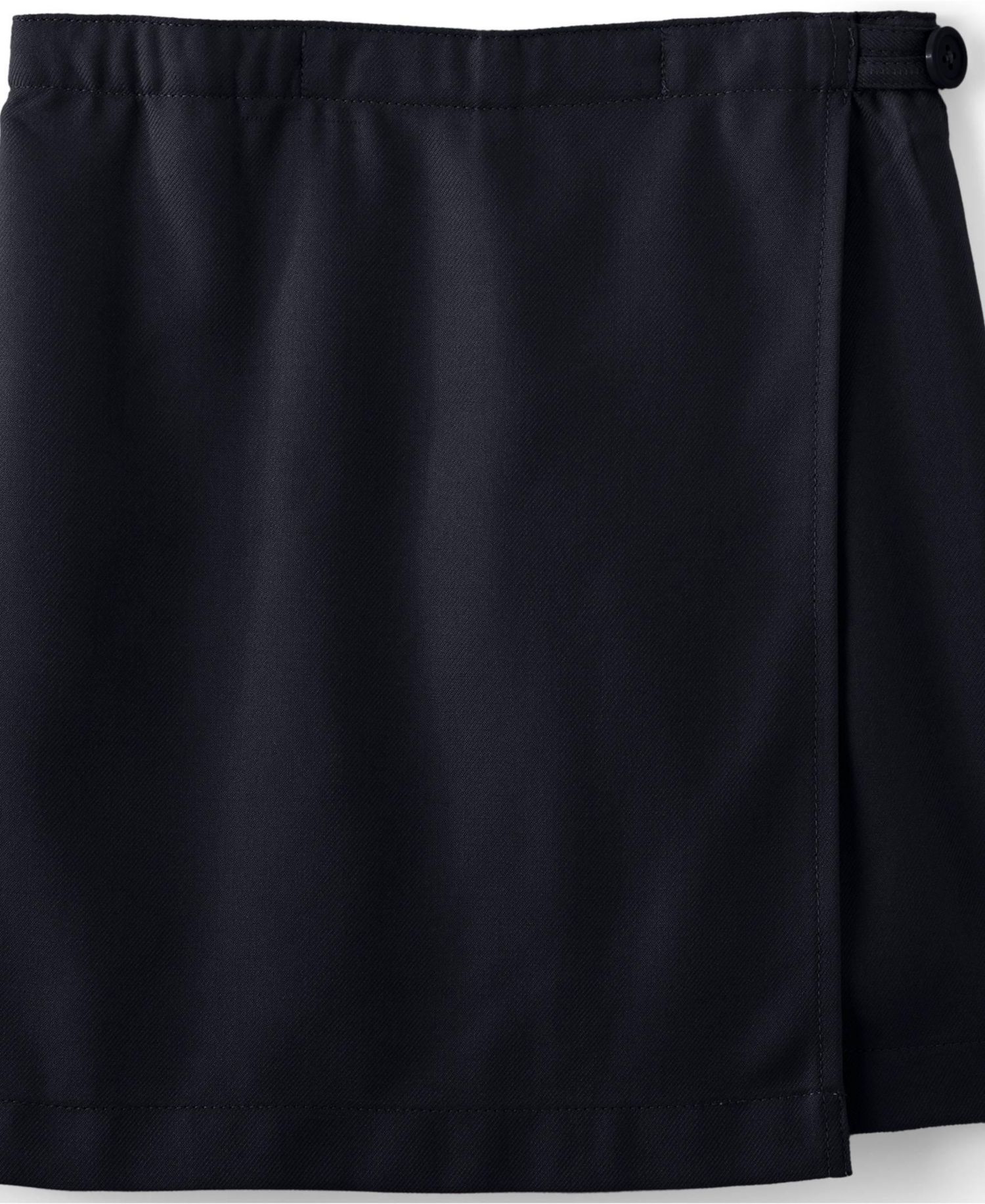 Little Girls School Uniform Solid A Line Tab Skort